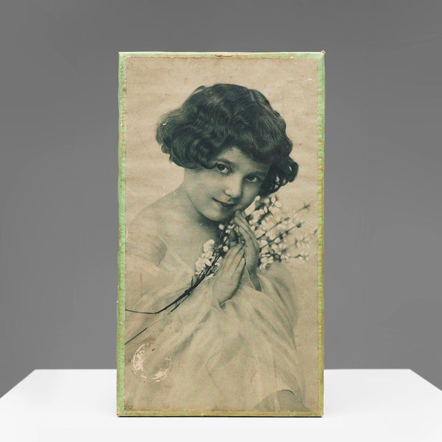 Art Deco Belgian Cardboard Box, 1930s For Sale - Image 10 of 11