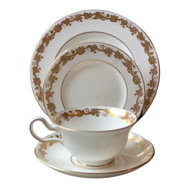 1950s Wedgwood Bone China “Breakfast Suite “, 4 Pieces | Chairish