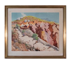 Mountain Study, Watercolor, Mid-20th Century