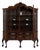 19th Century France Brown Wood Display Cabinet For Sale