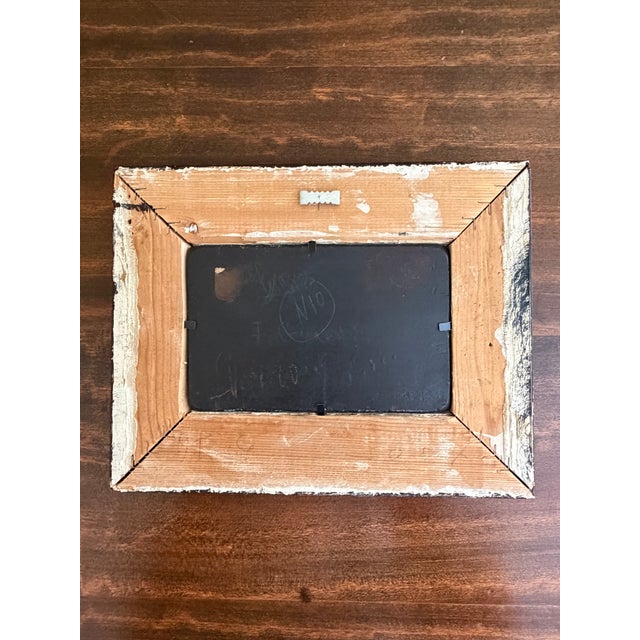 Antique Italian Capriccio Framed Oil Painting of Landscape With Ruins Attributed to Francesco Guardi For Sale - Image 11 of 11