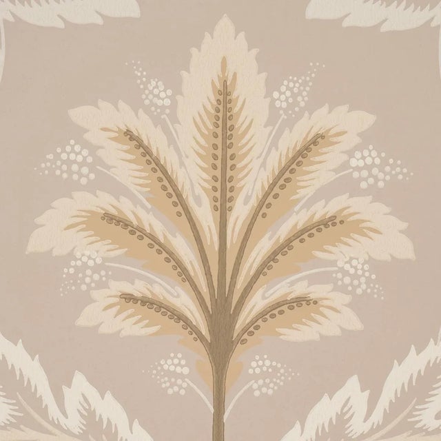Schumacher Schumacher Front Waltz Wallpaper In Taupe For Sale - Image 4 of 6