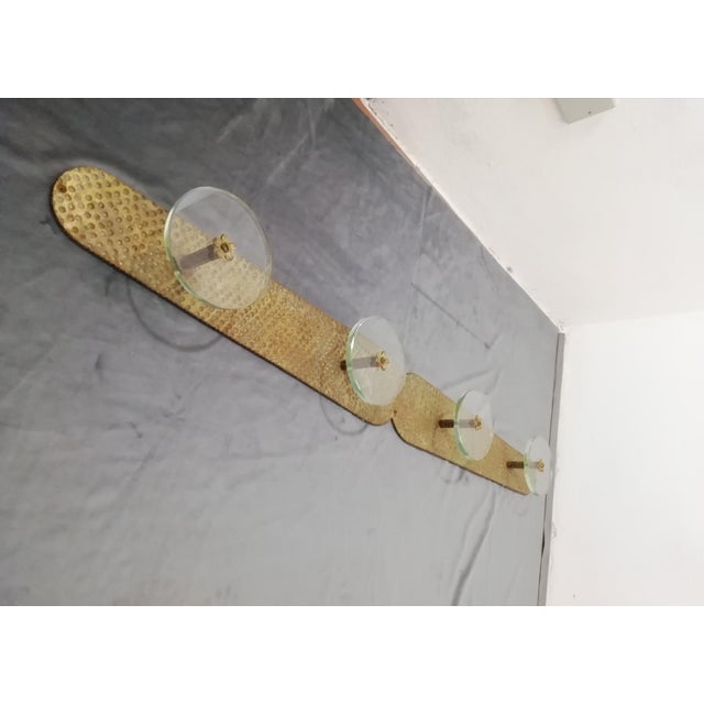Brass and Glass Coat Rack by Carlo Scarpa for Fontana Arte, Italy, 1950s For Sale - Image 16 of 16