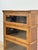 Brown Vintage Bookcase Three Stack Oak Barrister Glass Door Traditional Shelf For Sale - Image 8 of 15