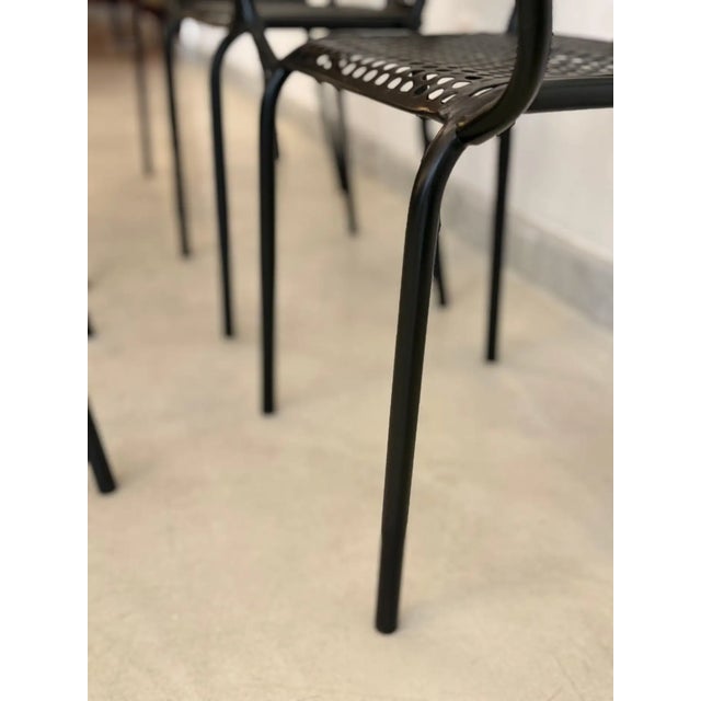 René Malaval Vintage Set of 6 Garden Chairs, Circa 1955 For Sale - Image 13 of 15