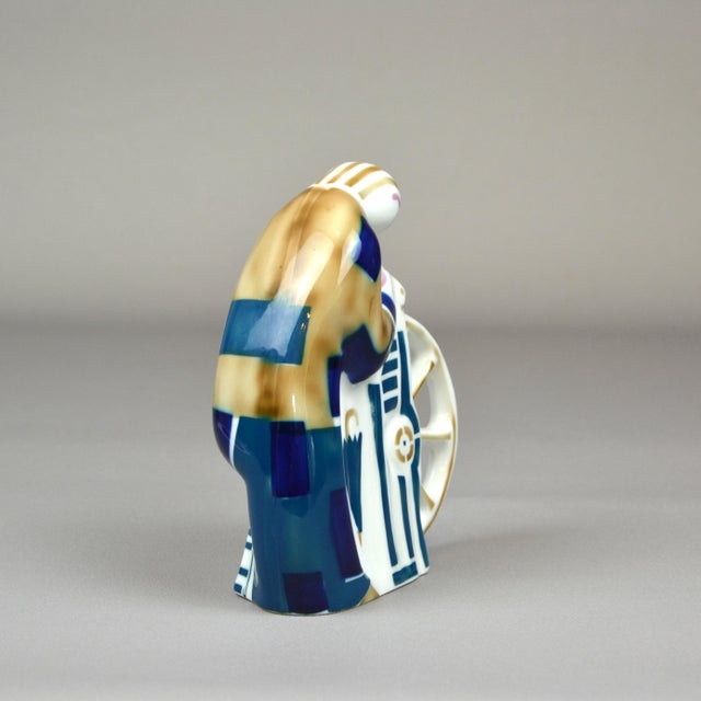 Figure of a Woman Spinning Thread by Sargadelos For Sale - Image 6 of 8