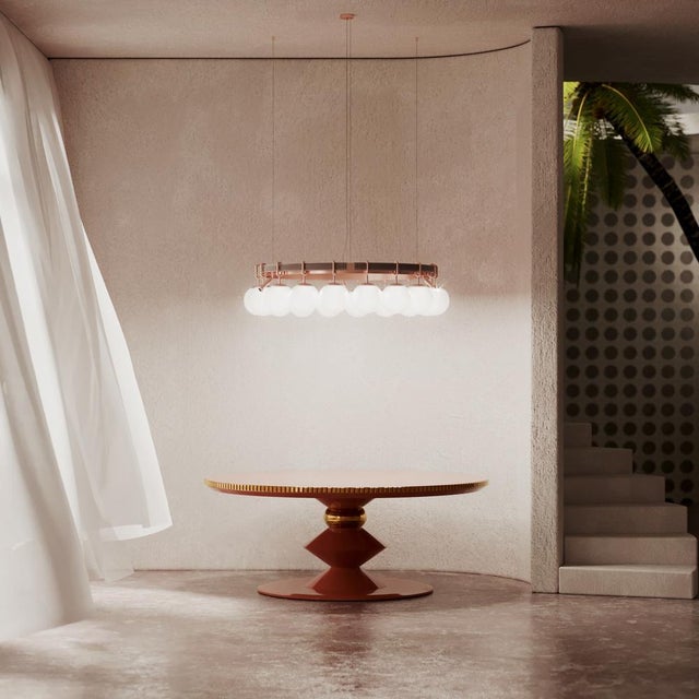 Brown Pearl Suspension Lamp by Creativemary For Sale - Image 8 of 16
