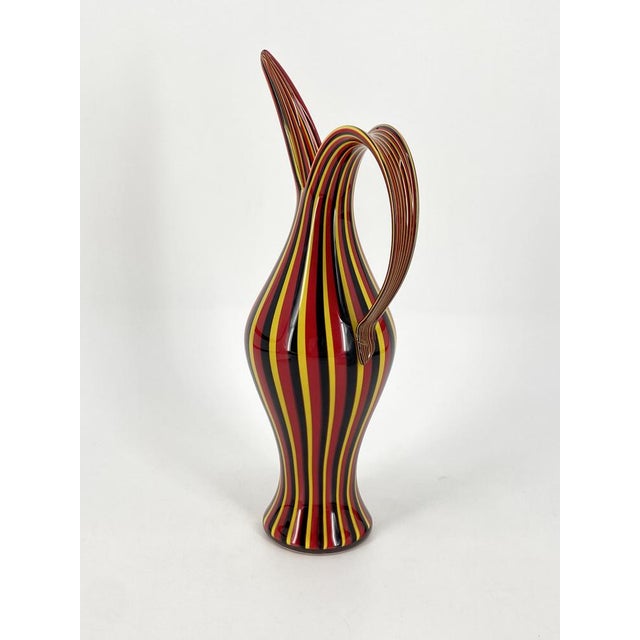 Italian Rigati Carafe in Murano Glass by Anna Gili for Salviati, 1997 For Sale - Image 9 of 18