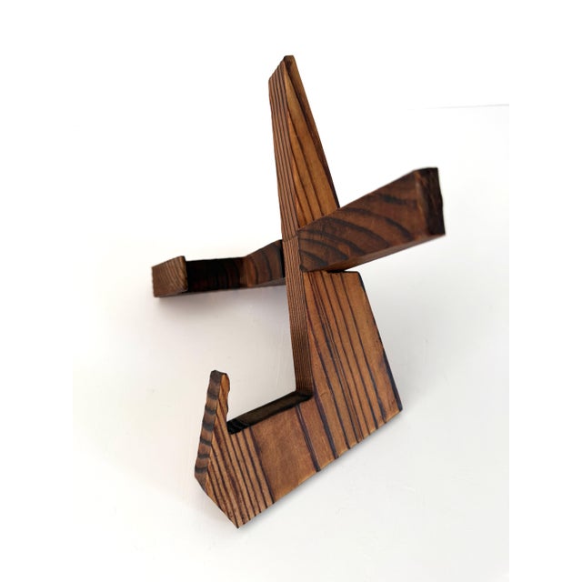 Vintage Handmade Solid Wood Easel For Sale In Houston - Image 6 of 11