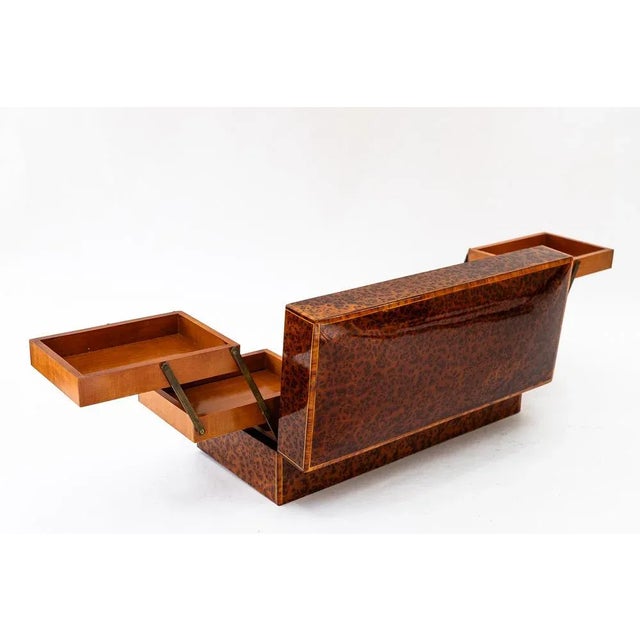 Maple Cigars and Cigarettes Box with Inlay on Edges, 1920s For Sale - Image 12 of 14