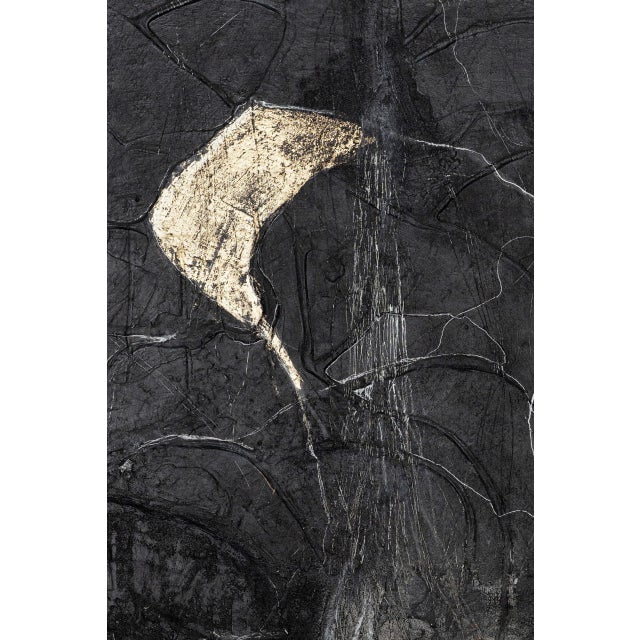 Agnes Bučimytė's original work Acrylic paint on canvas with 24 carat gold Dimensions: 90 cm x 50 cm