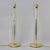 New Italian Tall Clear Glass Lamps With Brass Fittings - Pair For Sale - Image 10 of 11