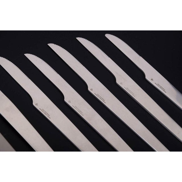 Complete Service for Five Persons by Arne Jacobsen for Georg Jensen, 1970s, Set of 15 For Sale - Image 3 of 6
