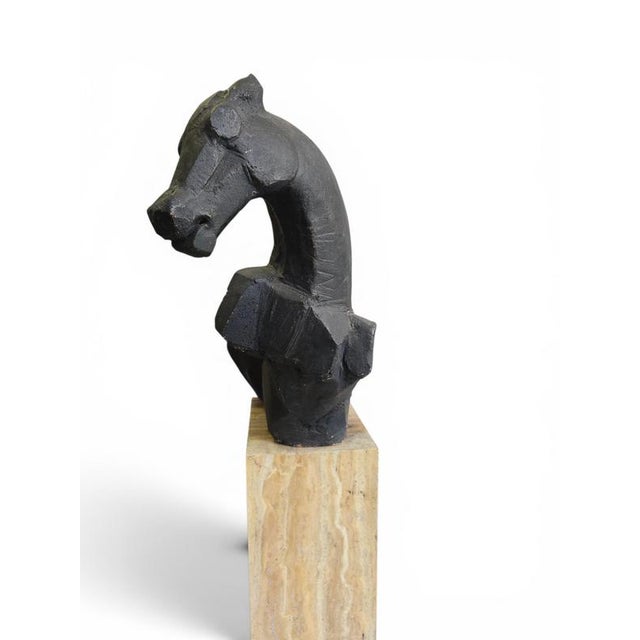 Alfredo Lanz, Greek Horse Sculpture, 1970, Terracotta For Sale - Image 9 of 14