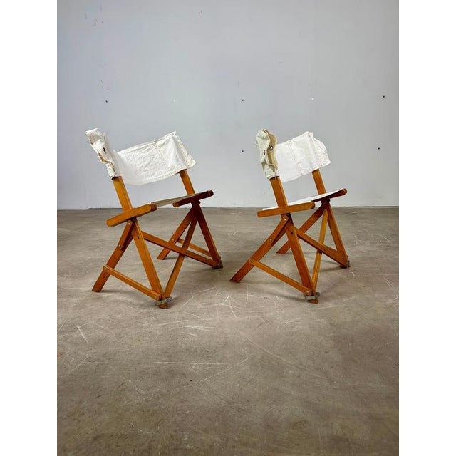 Praia Folding Chairs by Pier Giacomo Castiglioni for Gavina, 1960s, Set of 2 For Sale - Image 6 of 9