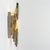 Gold Sculpted Glass Silver Yellow Wall Light from Poliarte, Italy, 1970s For Sale - Image 8 of 13