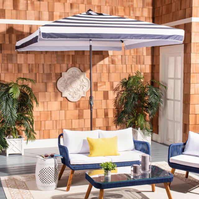 Inspired by the healing waters in a luxurious health spa in Germany’s village of Baden Baden, this square umbrella is a...