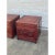 Mid 20th Century Pair of Vintage Ming-Style Rosewood Nightstands With Carved Medallion Doors For Sale - Image 4 of 11