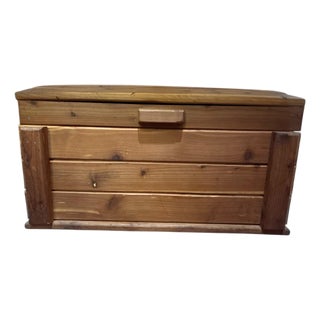 Vintage Handcrafted Keepsake Chest Box W/Lift Top Lid For Sale