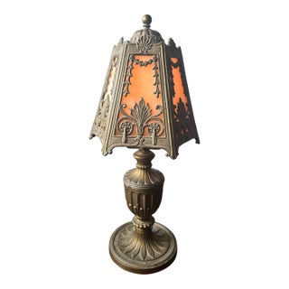 1920s Vintage Cast Iron Table Lamp For Sale