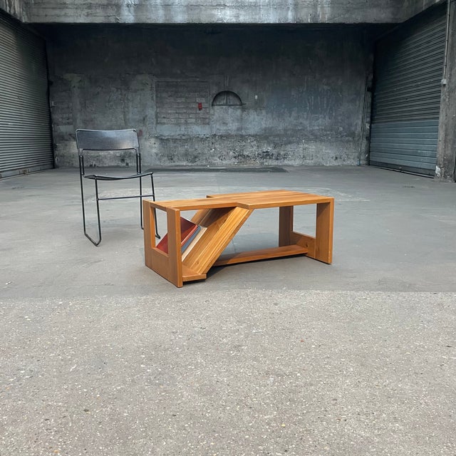Coffee Table in Elm from Maison Regain, 1980s, in Very Good conditions. Designed 1980 to 1989 I have official proof of...