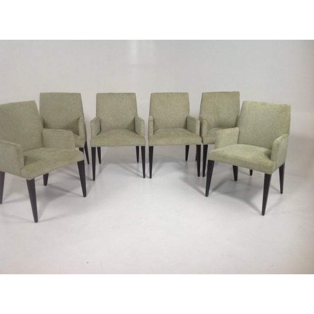 MidCentury Modern Green Dining Chairs Set of 6 Chairish
