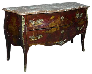 Louis XV Style Lacquer Chest of Drawers