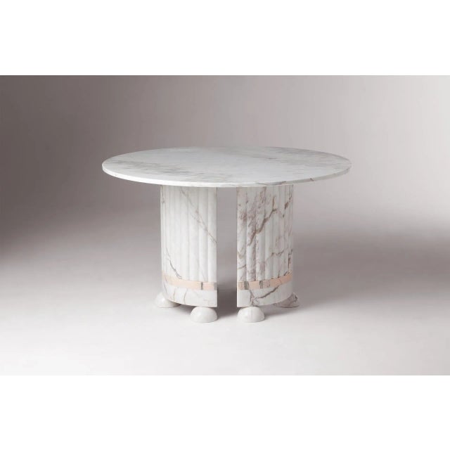 White Dining Table by Dooq Details For Sale - Image 8 of 8