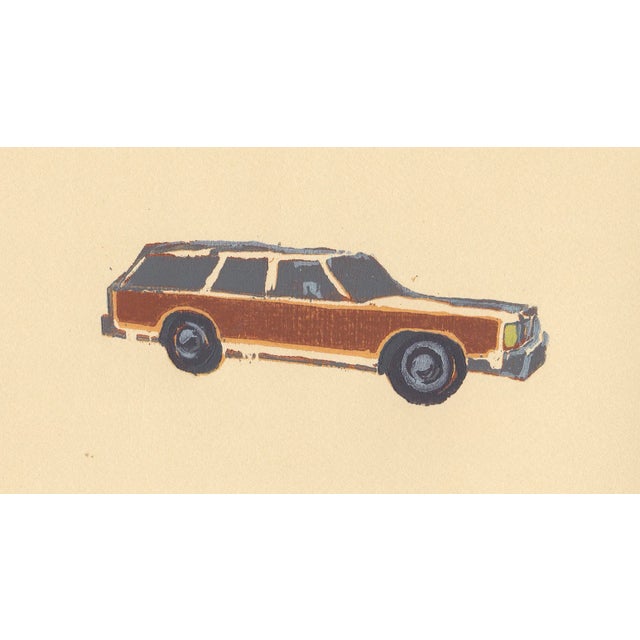 This item is a giclee print of my original woodblock print, based on the station wagon we had when I was kid. The image is...