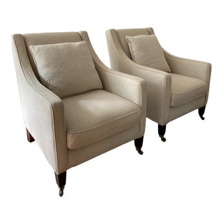 George Smith Style Club Chairs - Set of 2 For Sale
