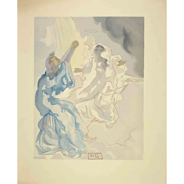 Modern Salvador Dali, In the Sky of Mercury, Woodcut, 1963 For Sale - Image 3 of 3