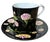 Tiffany and Co. 1980s Tiffany & Co. 4 Cup & Saucer Set Mrs. Delany’s Flowers by Sybil Connolly - 8 pcs For Sale - Image 4 of 12