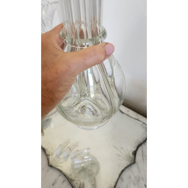 Vintage French Four-Section Glass Bar Decanter With Spouts For Sale - Image 13 of 18