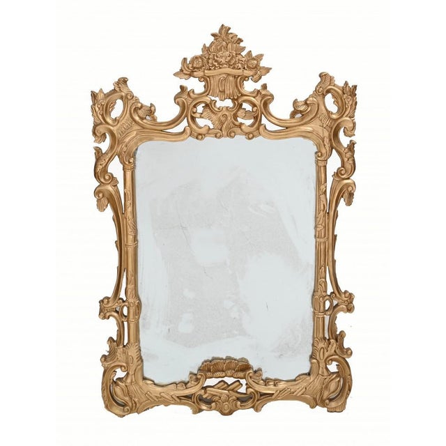 Chippendale Pier Mirror in Gilt Carved Frame For Sale - Image 9 of 9