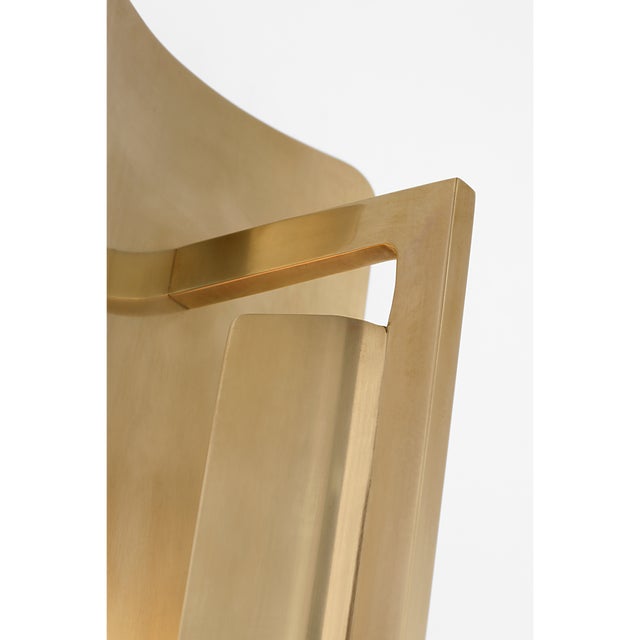 2020s Ian K. Fowler for Visual Comfort Signature Tristan 20" Reflector Sconce in Hand-Rubbed Antique Brass For Sale - Image 5 of 7