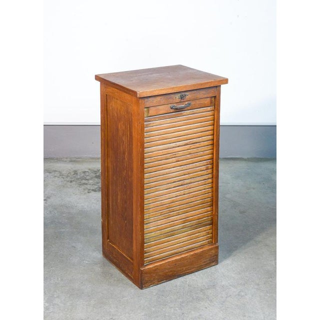 Oak Shutter Cabinet, 1900s For Sale - Image 11 of 18