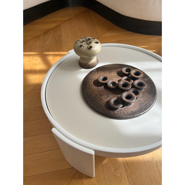 Mid-Century Modern Large Candlestick for Ten Candles by Rudi Stahl Art Pottery, 1970 For Sale - Image 3 of 6