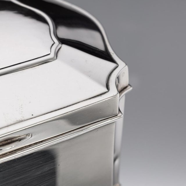 20th Century English Silver Casket, Sheffield, 1915 For Sale - Image 10 of 18