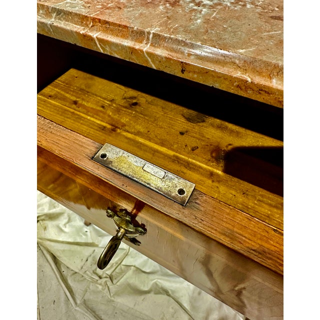 Wood Late 18th Century Louis XV Style Inlaid Mahogany Petite Commode For Sale - Image 7 of 9