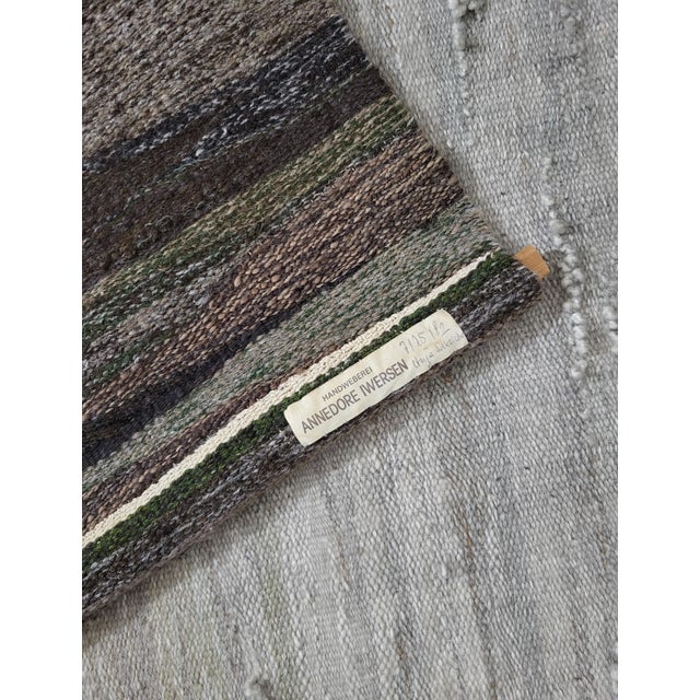 1980s Handwoven Tapestry by Annedore Iwersen, Germany, 1982 For Sale - Image 5 of 6