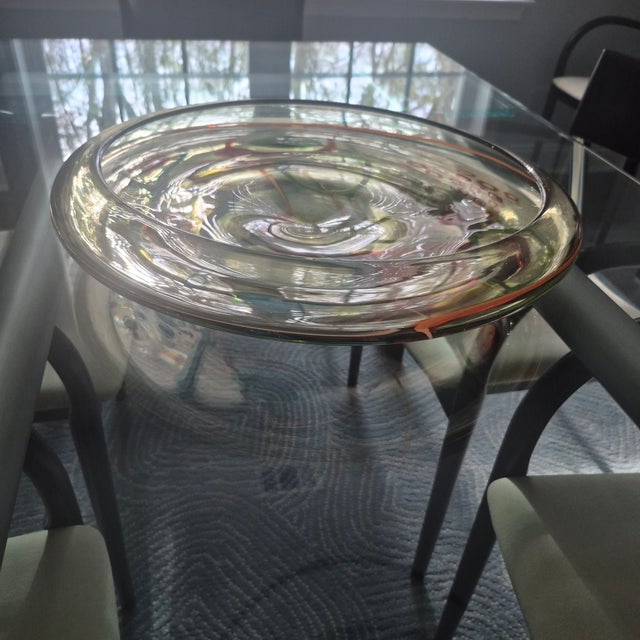 Glass Murano Blown Glass Console Platter For Sale - Image 7 of 10