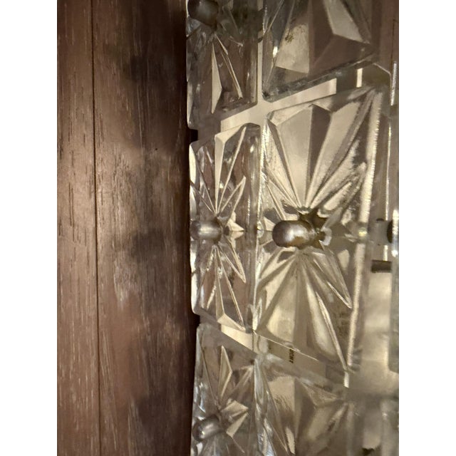 Mid-Century Modern 1960s Mid Century Modern Crystal East German DDR Veb Narva Leuchten Wall Lamps - a Pair For Sale - Image 3 of 15
