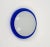 Glass Mid-Century Italian Round Blue and White Murano Glass Sconce, 1970s For Sale - Image 7 of 18