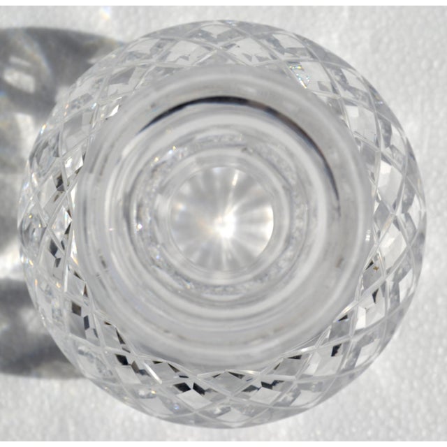 Vintage Waterford Crystal Spirit Liquor Decanter Handmade Cut Glass Pattern Star Stopper For Sale - Image 13 of 16