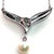 1990s Mikimoto Estate Akoya Pearl Necklace 17" Sterling Silver 6.50 mm For Sale - Image 4 of 8