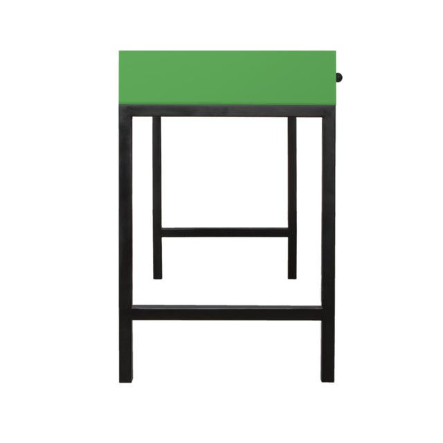 Not Yet Made - Made To Order Maple Writing Desk - Bright Green For Sale - Image 5 of 8