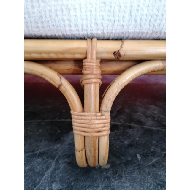 Mid-Century Italian Rattan and Bamboo Sofa, 1960s For Sale - Image 13 of 14