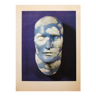 1972 Rene Magritte, "Painted Plaster Mask" Original Photogravure For Sale