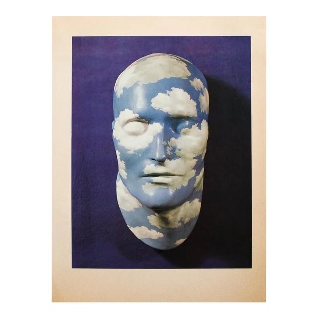 1972 Rene Magritte, "Painted Plaster Mask" Original Photogravure For Sale