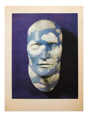 1972 Rene Magritte, "Painted Plaster Mask" Original Photogravure